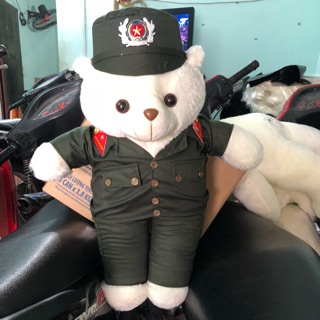 gấu bông cảnh sát cơ động- lính hải quân-phòng cháy. chiều cao 55cm