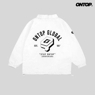 Áo khoác dù nam nữ form rộng màu trắng local brand ONTOP - Basic MD