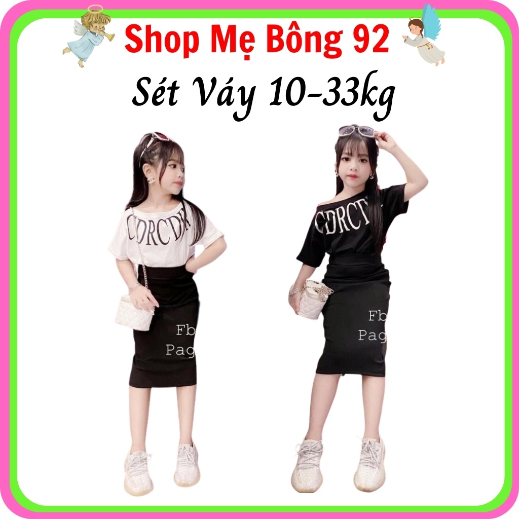 Váy Đầm Body Bé Gái In Chữ Mùa Hè Bé Gái VB2112 – Shop Mẹ Bông 92