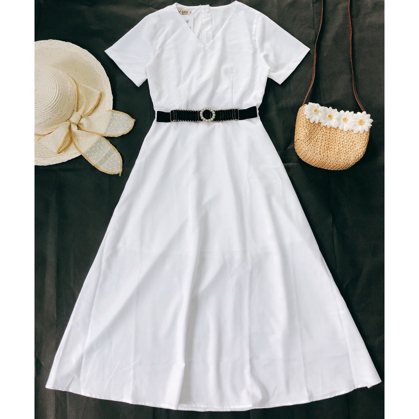 Đầm maxi hở eo S&amp;M cực xinh, dáng đẹp, giá rẻ GR0064