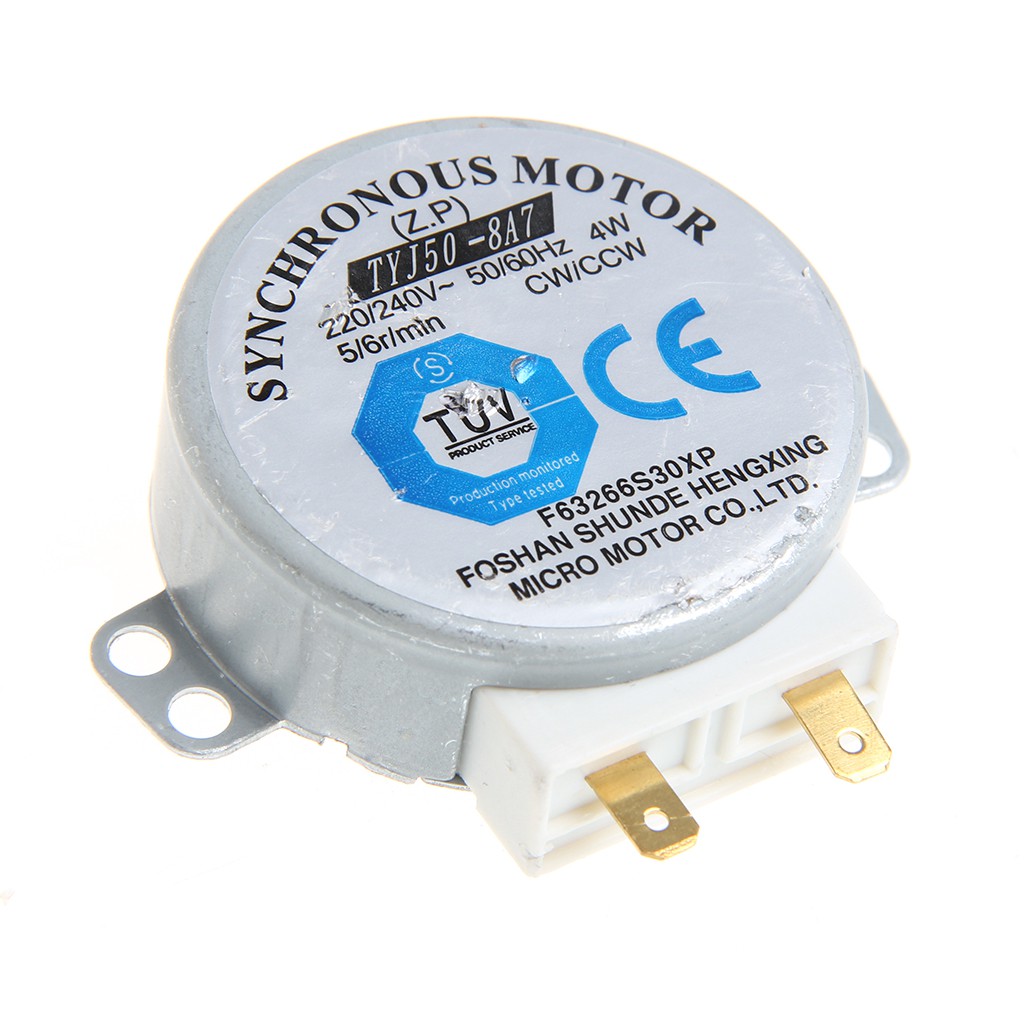 Động cơ phụ tùng Kiss * AC 220-240V 4W 6rpm 48mm cho máy thổi 50 / 60Hz TYJ50-8A7