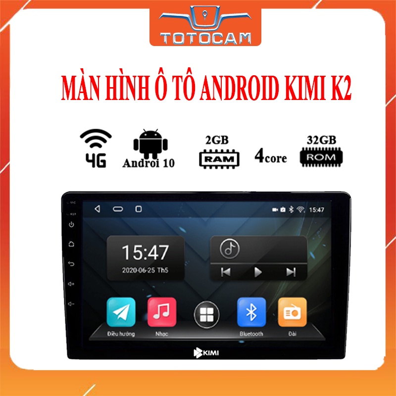 [Tặng Mặt Dưỡng + Cam Lùi AHD] Màn Hình Android KIMI K2 Cao Cấp  - BH 18 Tháng