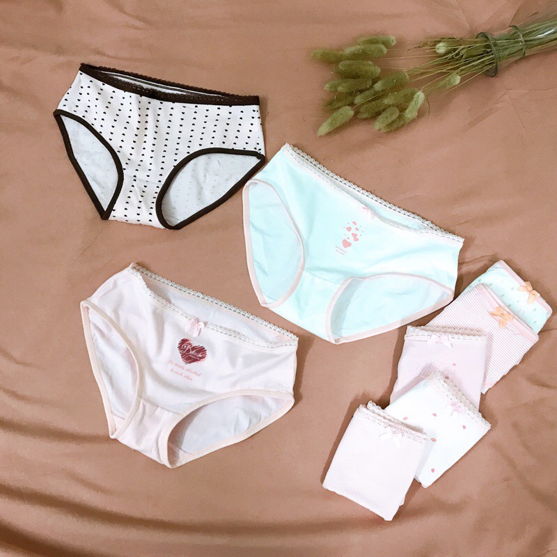 MUA ĐƯỢC 10 - Quần lót nữ cotton nhiều mẫu siêu cute thông thoáng mùa hè QC157 | BigBuy360 - bigbuy360.vn