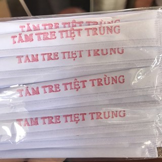 tăm tre tiệt trùng, tăm tre bọc giấy vệ sinh