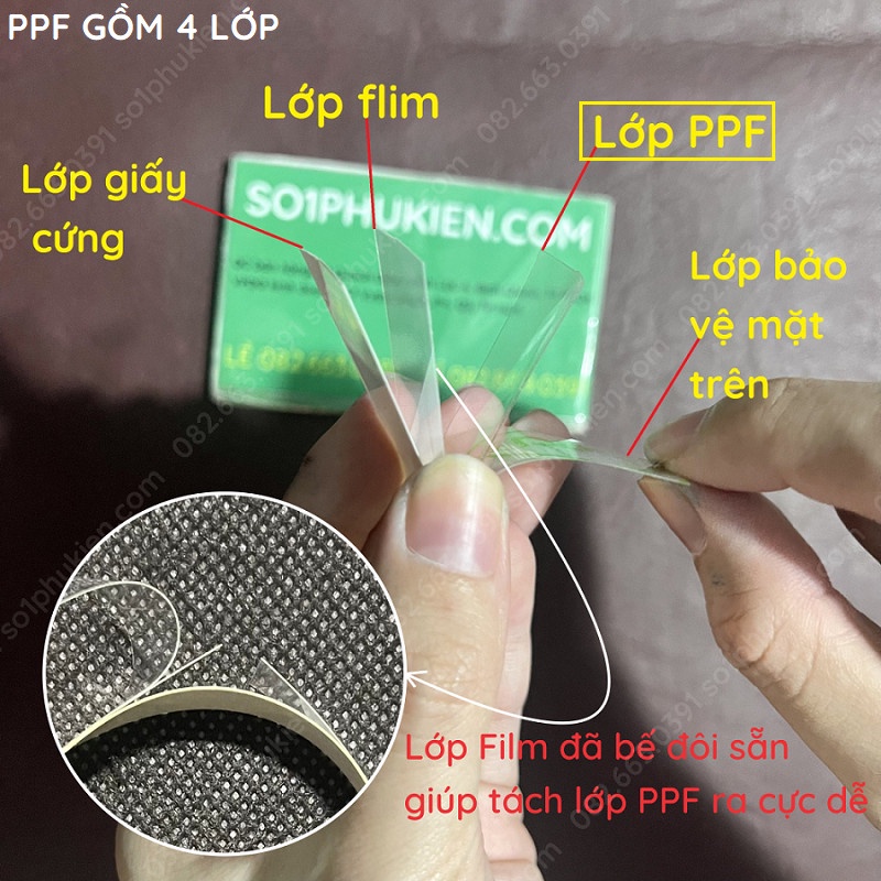 Dán PPF Pencil nhám giúp chống mồ hồi và chống bám vân tay