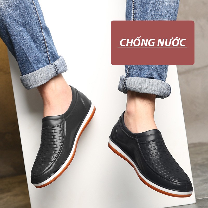 Giày lười nam DOL Đi Mưa chống nước và không nhàu phong cách giày nam đẹp công sở, dạo phố cá tính
