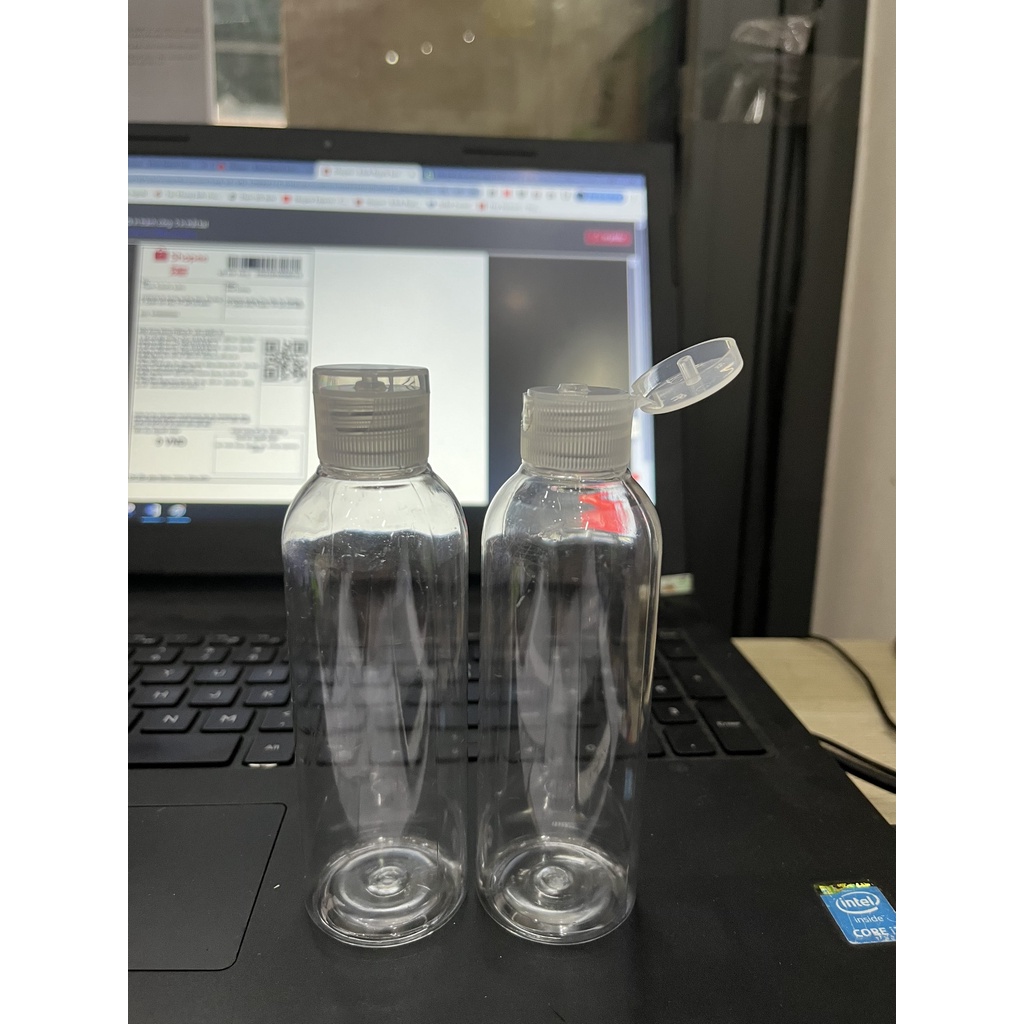 Chai Pet  ( nắp bằng 100ml ) đựng nước vệ sinh mi 100ml _dụng cụ nối mi_Mr.Tuấn