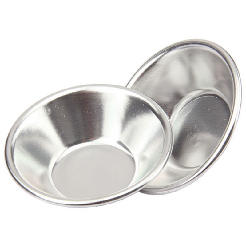 1 Khuôn Làm Bánh Tart Trứng Bằng Nhôm Màu Bạc X6T5 Y0E3