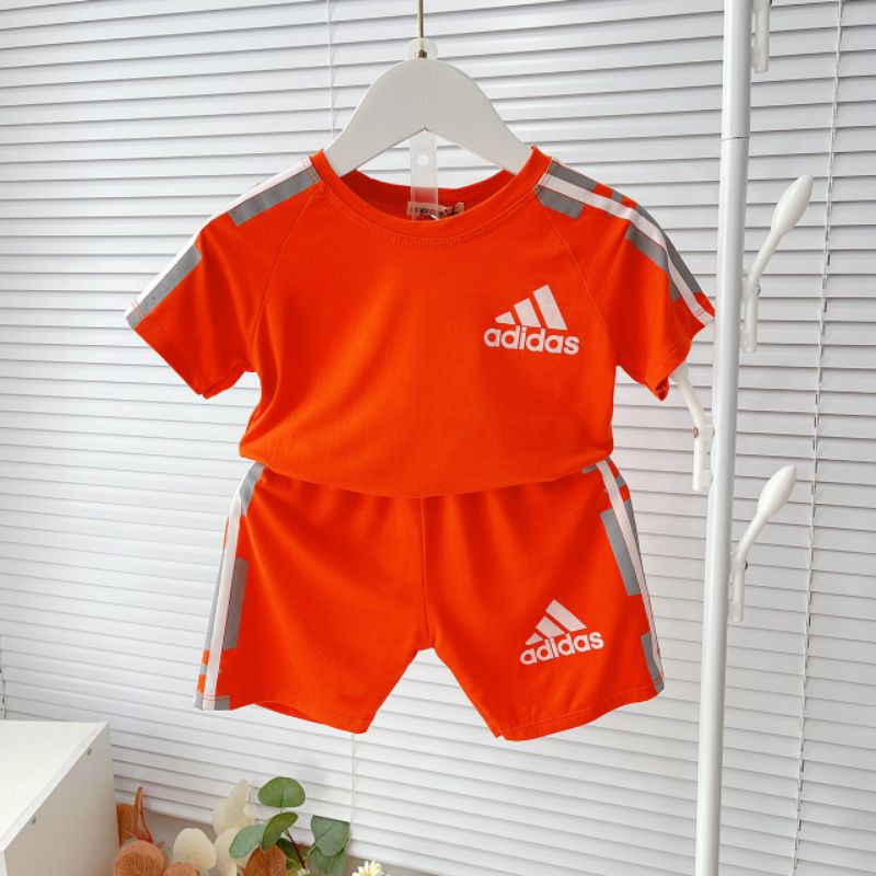 MINKY MOM Bộ Adidas Cộc Tay Cho Bé