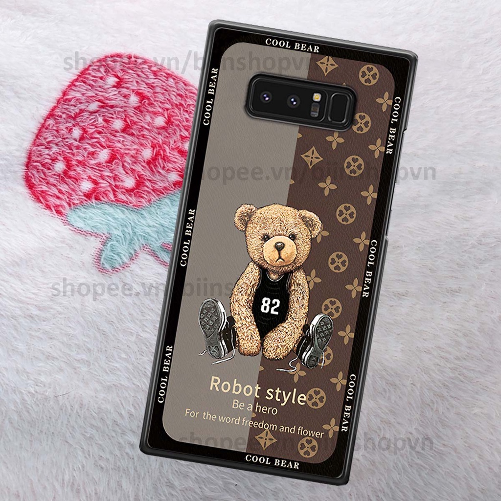 Ốp Samsung Note 8 hình gấu bear brick đẹp độc lạ, thời trang, cá tính