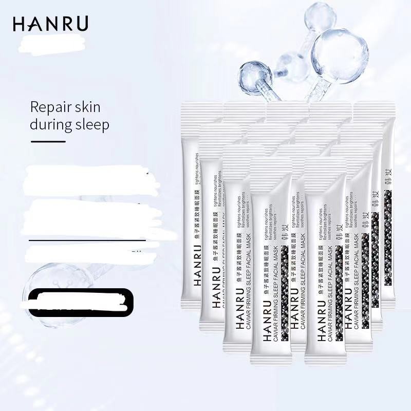 Mặt nạ ngủ HANRU nội địa Trung TRỨNG CÁ ĐEN dưỡng ẩm thu nhỏ lỗ chân lông | BigBuy360 - bigbuy360.vn