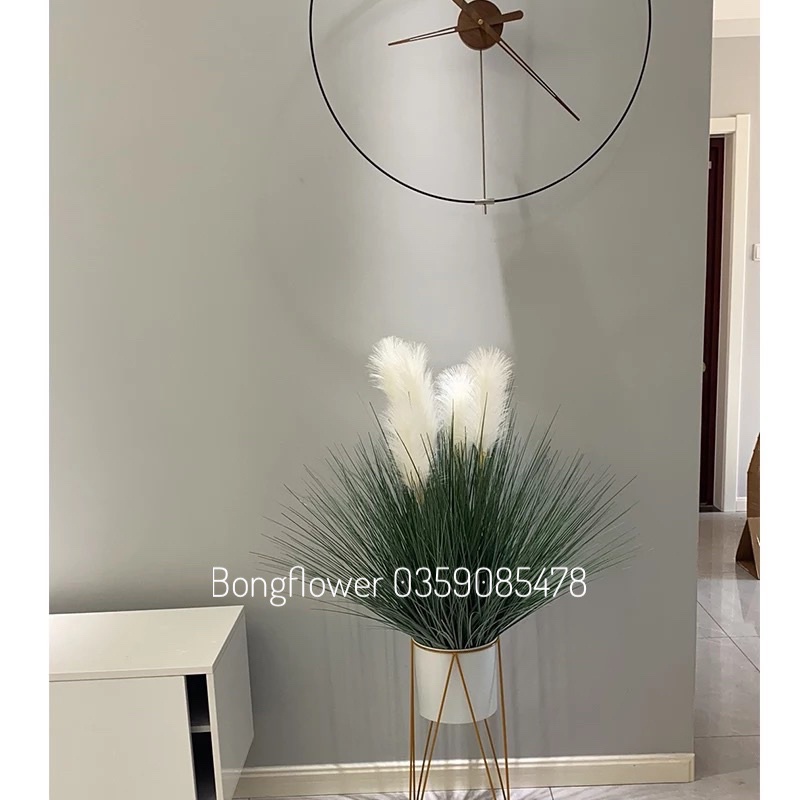 Cành lau giả - Cành lau 5 bông cao 100 cm decor siêu xinh
