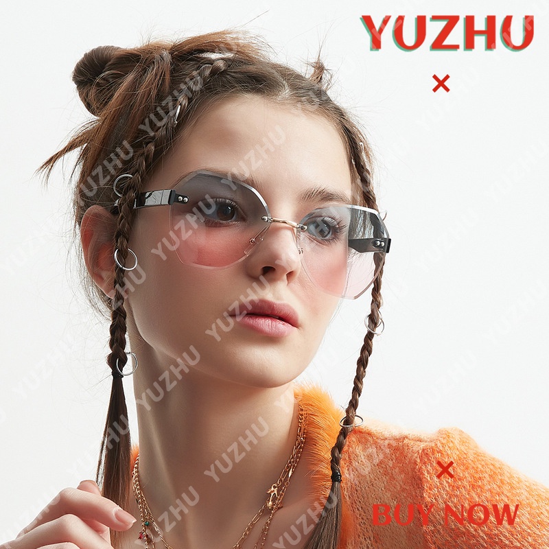 (YUZHU) Kính Râm Không Viền Cắt Không Viền Thời Trang Hàn Quốc Mới Cho Nữ