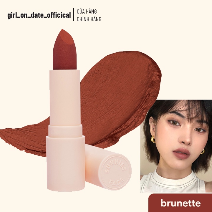 [CHÍNH HÃNG] Son thỏi Sunnies Face Fluffmatte in Brunette | BigBuy360 - bigbuy360.vn