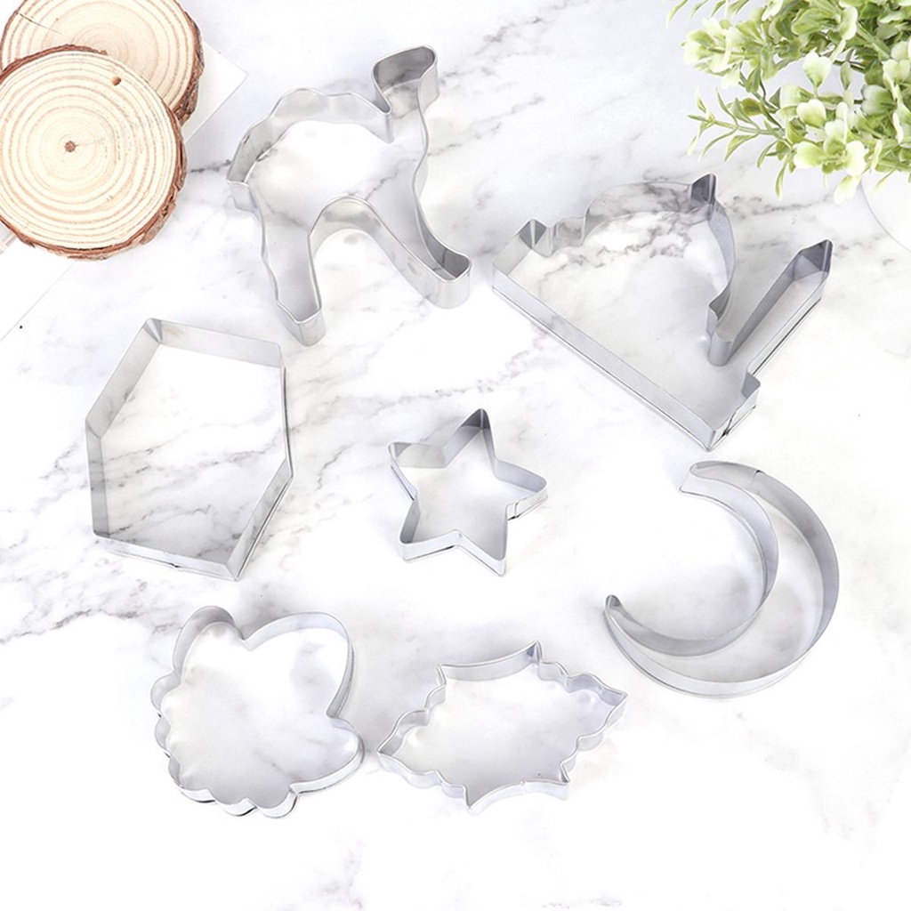 AUGUSTINA Dụng Cụ Cắt Bột Làm Bánh Bằng Thép Không Gỉ DIY