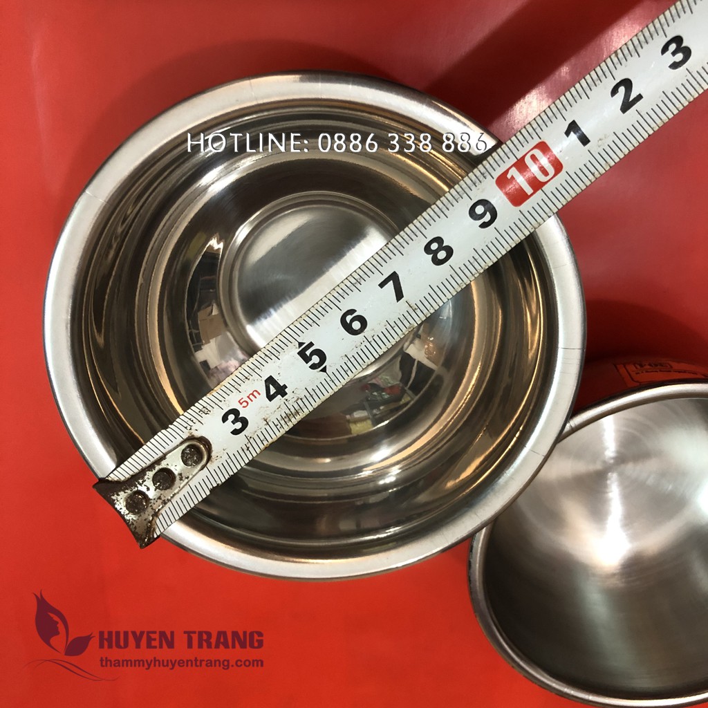 Bát Inox Trong Bộ Khay Hộp Inox Dụng Cụ Spa, Y Tế, Thẩm Mỹ Viện Huyền Trang NANOCEE