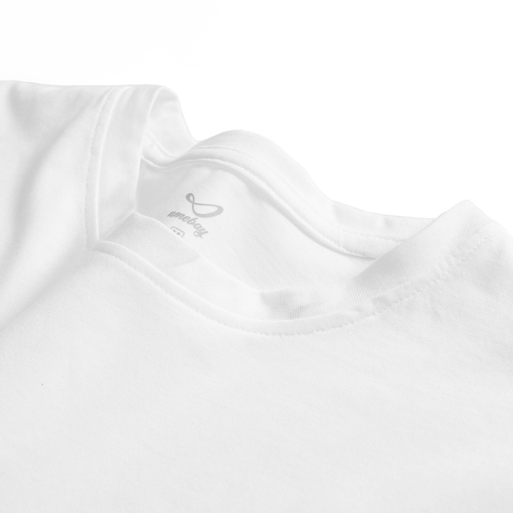 Áo thun tay lỡ in đen trắng, tshirt unisex nam nữ Cotton CVC oversize, phông form rộng Umebay UTM01L