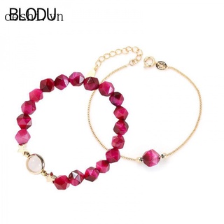 Women's Korean-Style Simple and Natural Crystal Bracelet Tiger Eye Bracelet Lovely Fancy Mori Girlfriends' Accessories Gift