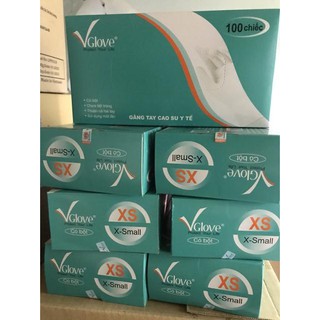 [BÁN CHẠY] Găng tay Y Tế Vglove có bột (Hộp)