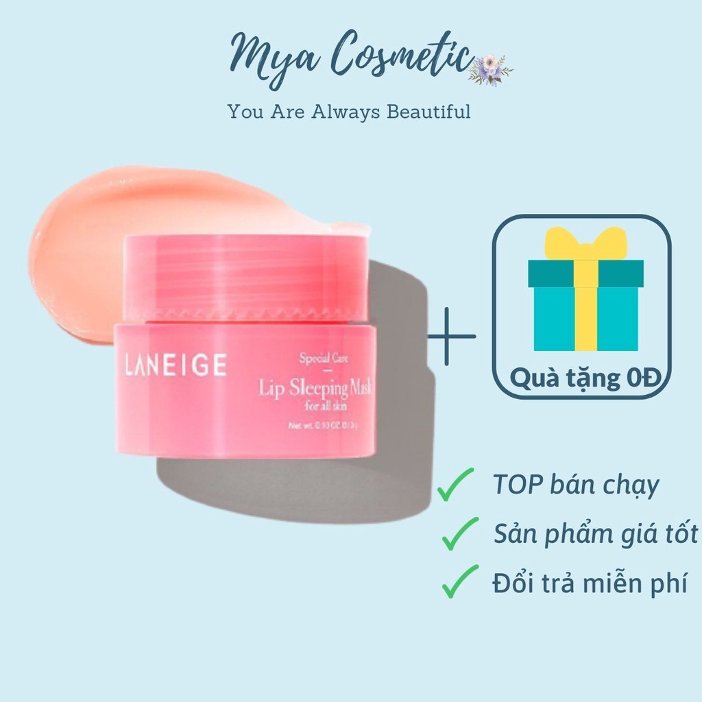 Mặt nạ ngủ ủ môi Laneige cấp ẩm làm mềm môi giúp giảm thâm môi mini size Mya Cosmetic