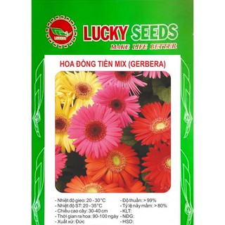 Cung Cấp Hạt Giống Hoa Đồng Tiền Kép Mix LUCKY SEEDS  (10 hạt) hạt đẹp