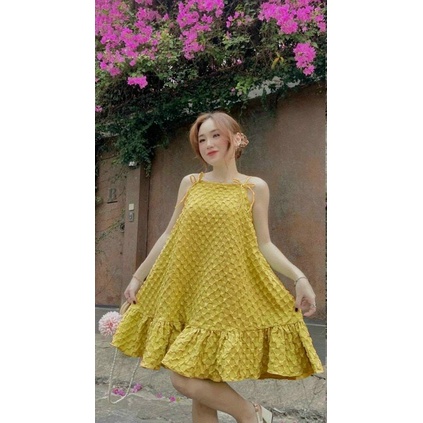 ĐẦM HOA CÚC BABYDOLL BẦU BÌ BON CHEN BG99201