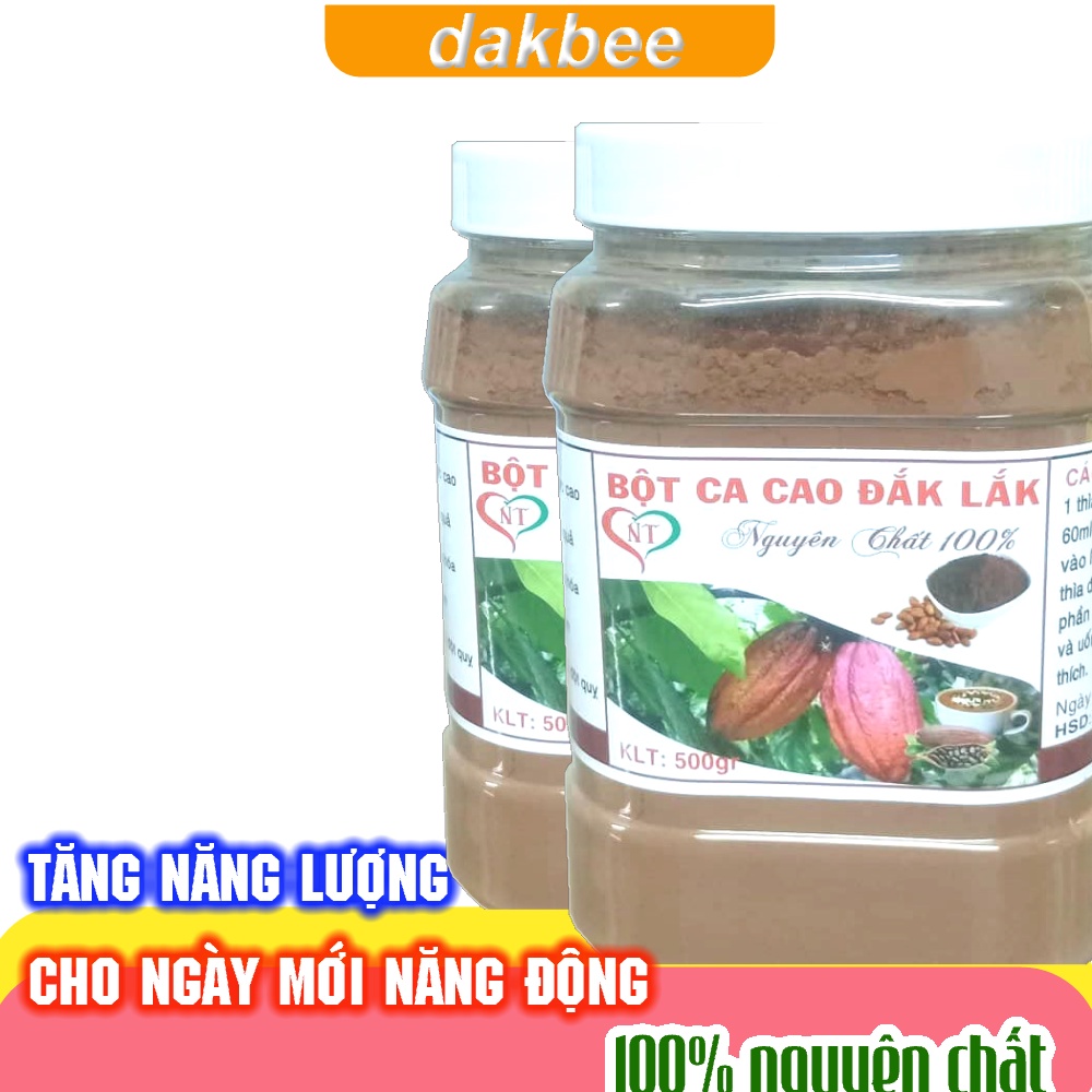 500gr Bột ca cao nguyên chất, tăng cường trí tuệ, trao đổi chất, chống trầm cảm, ngăn ngừa lão hóa và đột quỵ