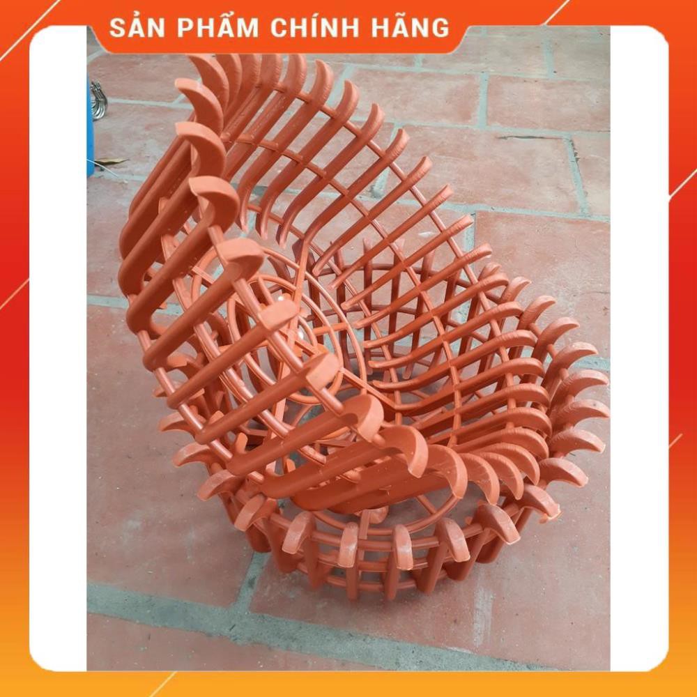 Chậu sen nhựa giả gỗ trồng lan phi 32.