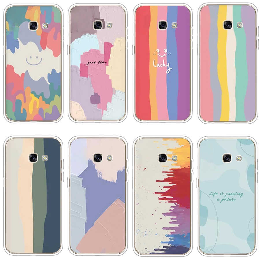 Ốp Điện Thoại TPU Dẻo In Họa Tiết Thời Trang Xinh Xắn Cho Samsung Galaxy a5 2017 a3 2016 a3 2015 a3 2017