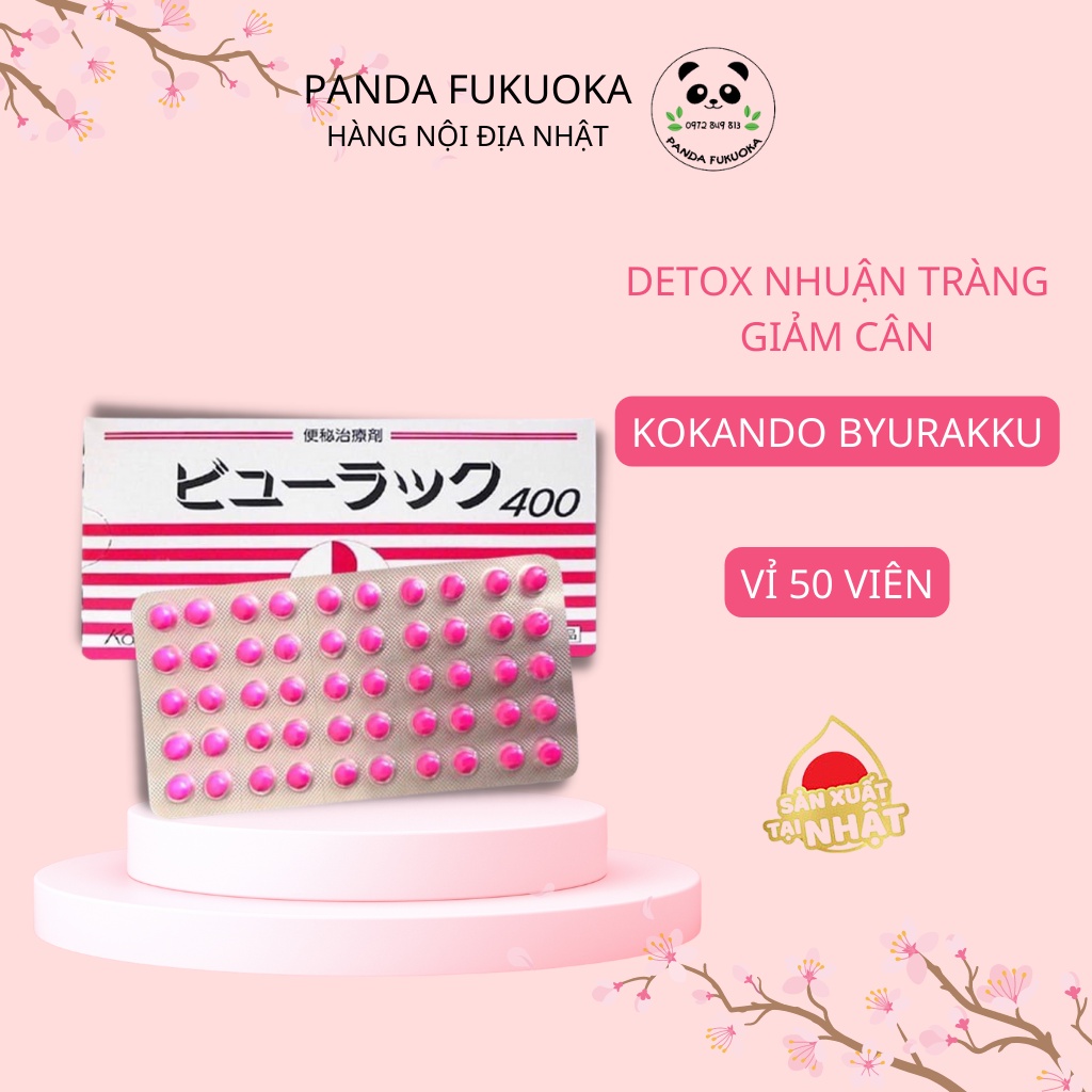 Viên Uống Nhuận Tràng Detox Kenton Diet Kokando Vỉ 50 Viên - Hỗ Trợ Tiêu Hóa, Giảm Cân An Toàn - Hàng Nhật Nội Địa Panda