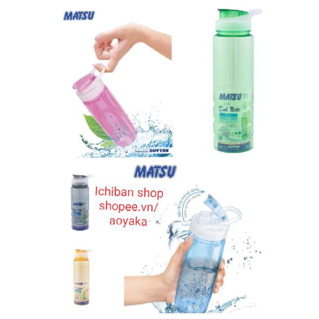 Bình nước Matsu thương hiệu Duy Tân 700ml - 1 lít