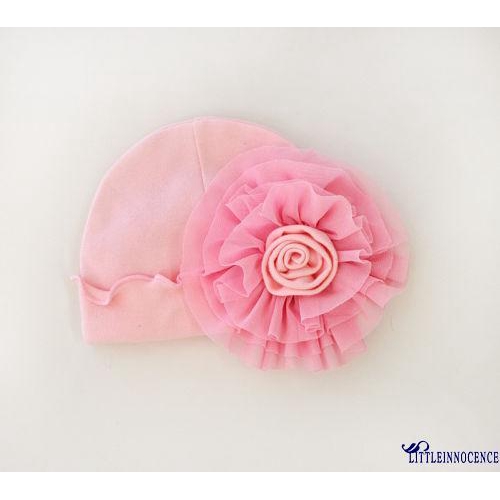 Mũ Cotton Họa Tiết Hoa Dễ Thương Cho Bé Gái