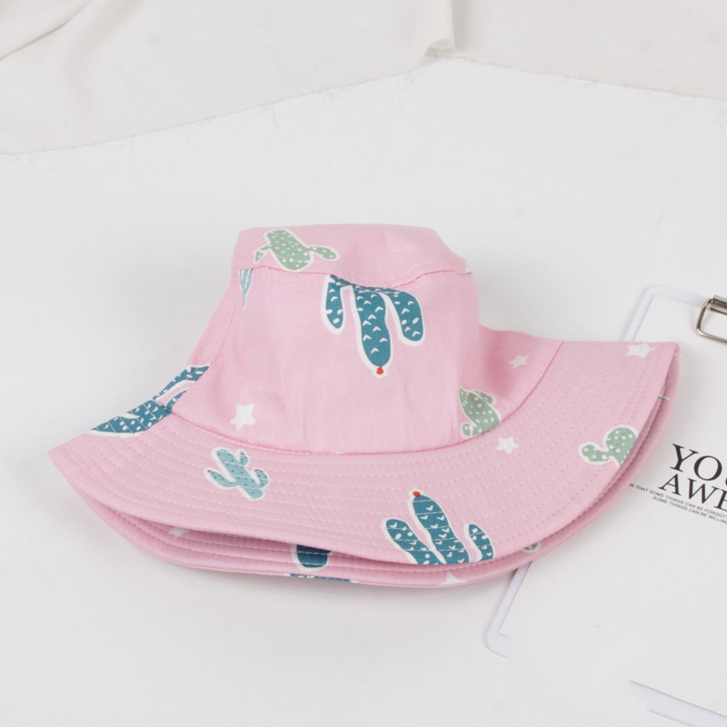 Mũ bucket hoạ tiết hoạt hình đáng yêu cho bé
