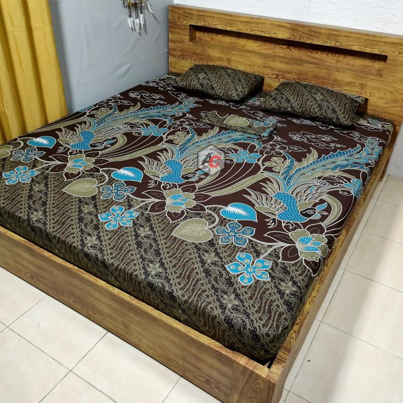 Ga Giường Vải Lanh Họa Tiết Batik tosca Hình Sao LV/Tiraffe to sleep/Pisca Giá Rẻ