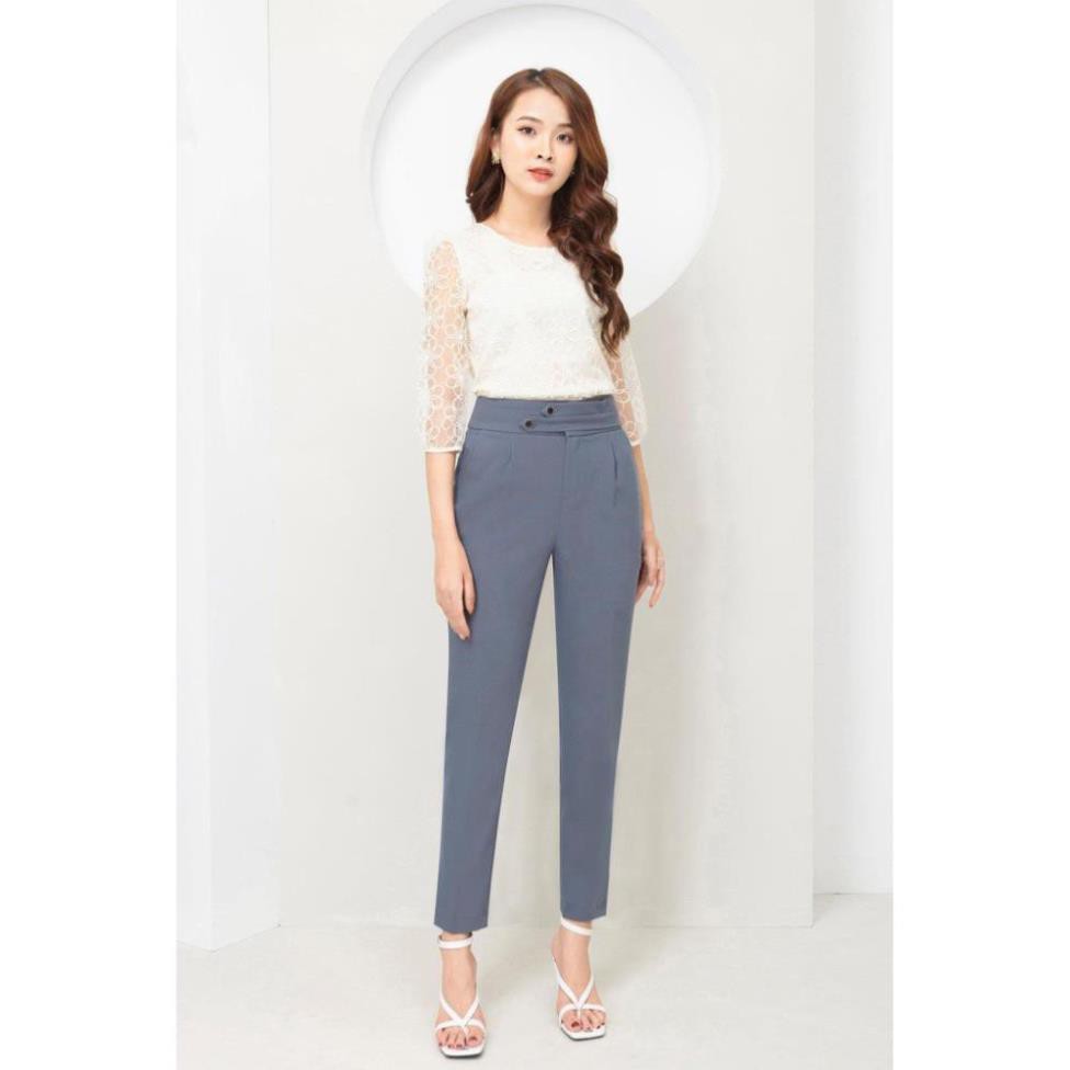 Quần Công Sở Thiết Kế VNXK Cao Cấp QD23 - Quần Tây Nữ Dạng Baggy Mango Ý Phối Đai Sang Trọng - TINI Shop | BigBuy360 - bigbuy360.vn