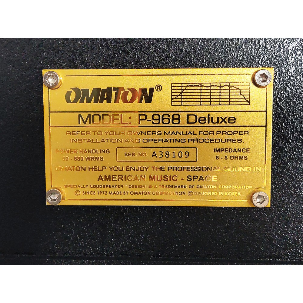 Loa nằm OMATON P-968 Deluxe lưới sắt, Bass 25cm 2 từ, sơn chống trầy