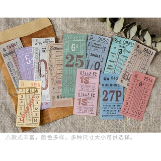 Sticker ticket dạng gập