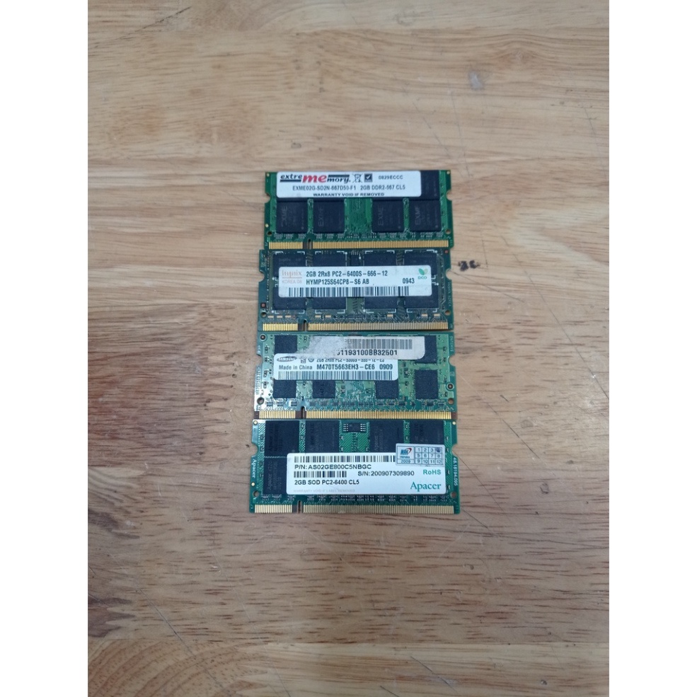 Ram laptop ddr2 1gb - 2gb hàng tháo máy