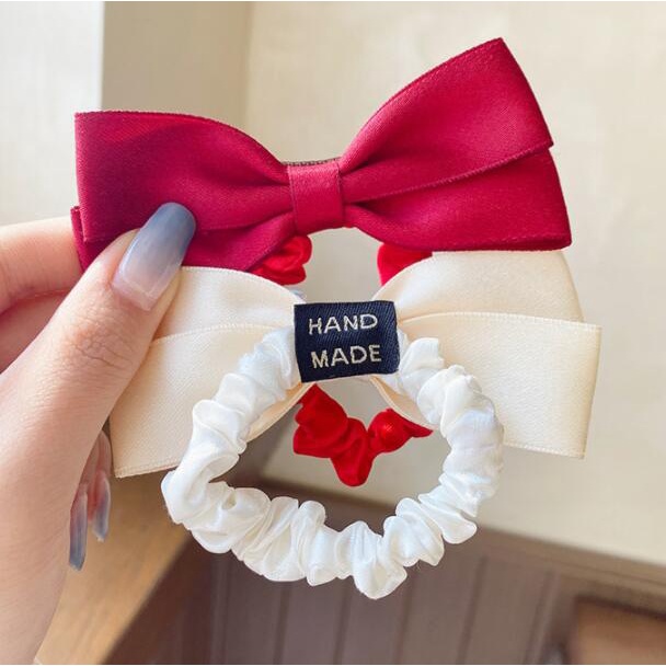 Dây Buộc Tóc Thắt Nơ Kiểu Hàn Quốc Dễ Phối Đồ Cho Nữ