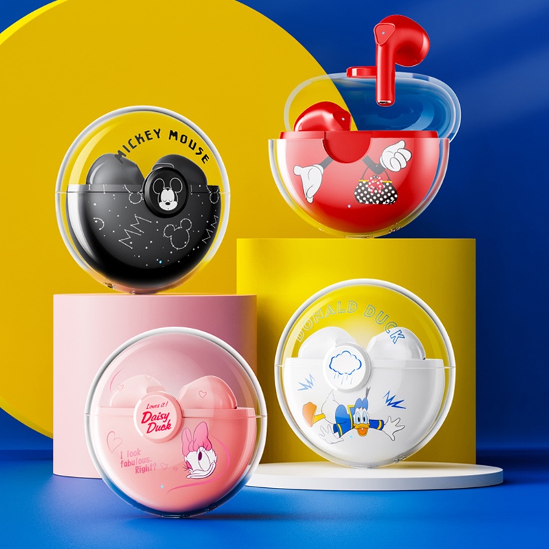 Tai nghe Bluetooth Disney F1 In-ear stereo chất lượng âm HD thời lượng pin siêu dài có mic gọi chống thấm nước