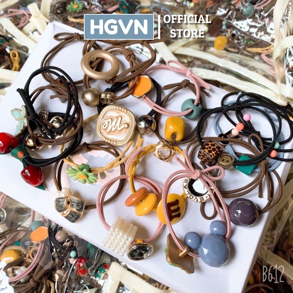 SET 20 Chun Buộc Tóc HGVN Nhiều Kiểu Kèm Túi Đựng Cao Cấp CT_2006 #76