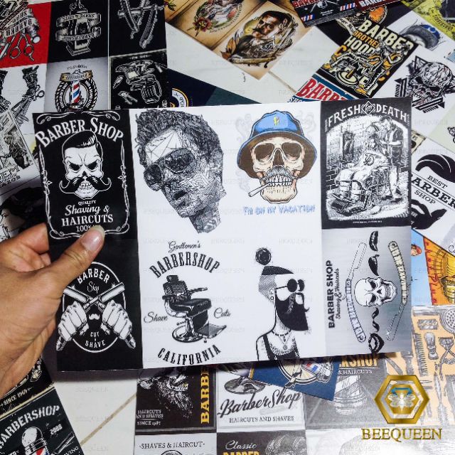 [Deal] Combo Siêu Rẻ 50 -150 Sticker Barber Shop Cực Hot