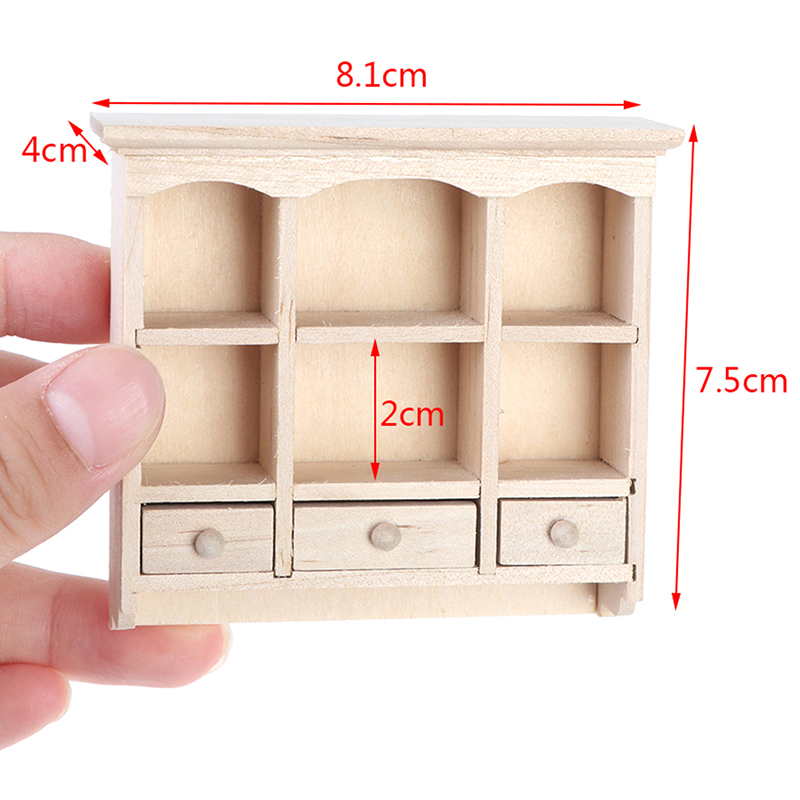 Mô Hình Tủ Đồ Nội Thất Trang Trí Nhà Búp Bê Tỉ Lệ 1 / 12