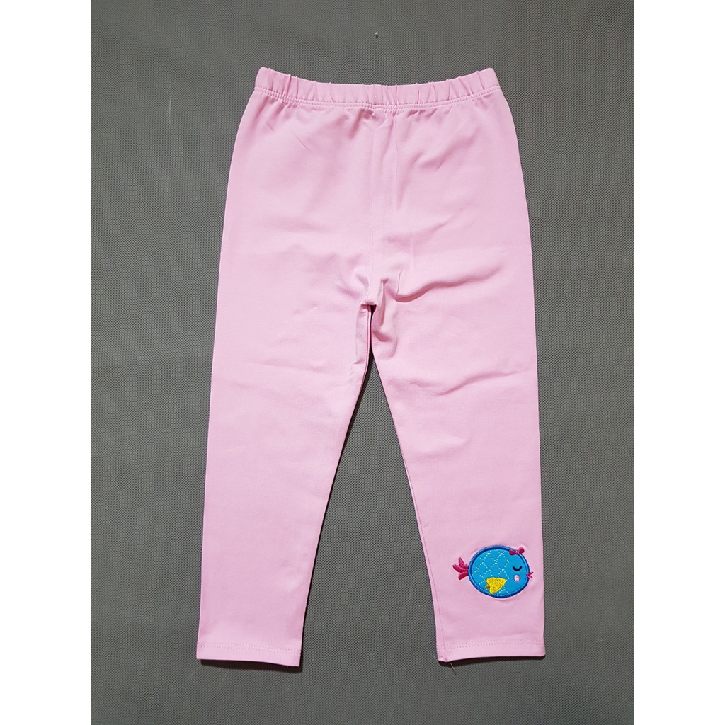 Quần legging dài bé gái nhiều màu thêu ngựa pony, thêu cá... mát mẻ và ngọt ngào