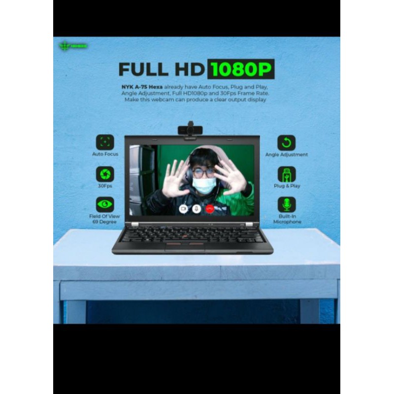 Web Cam Nyk Nemesis A-75 Hexa (hd 1080p) 30 Fps / Nyk A75 / Nyk A 75 | BigBuy360 - bigbuy360.vn