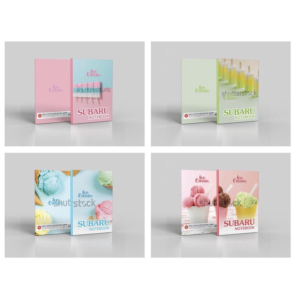 Tập học sinh Subaru 100 trang Fruit - Cakes - Hoạt Hình - 4 ô ly - đl 82gsm