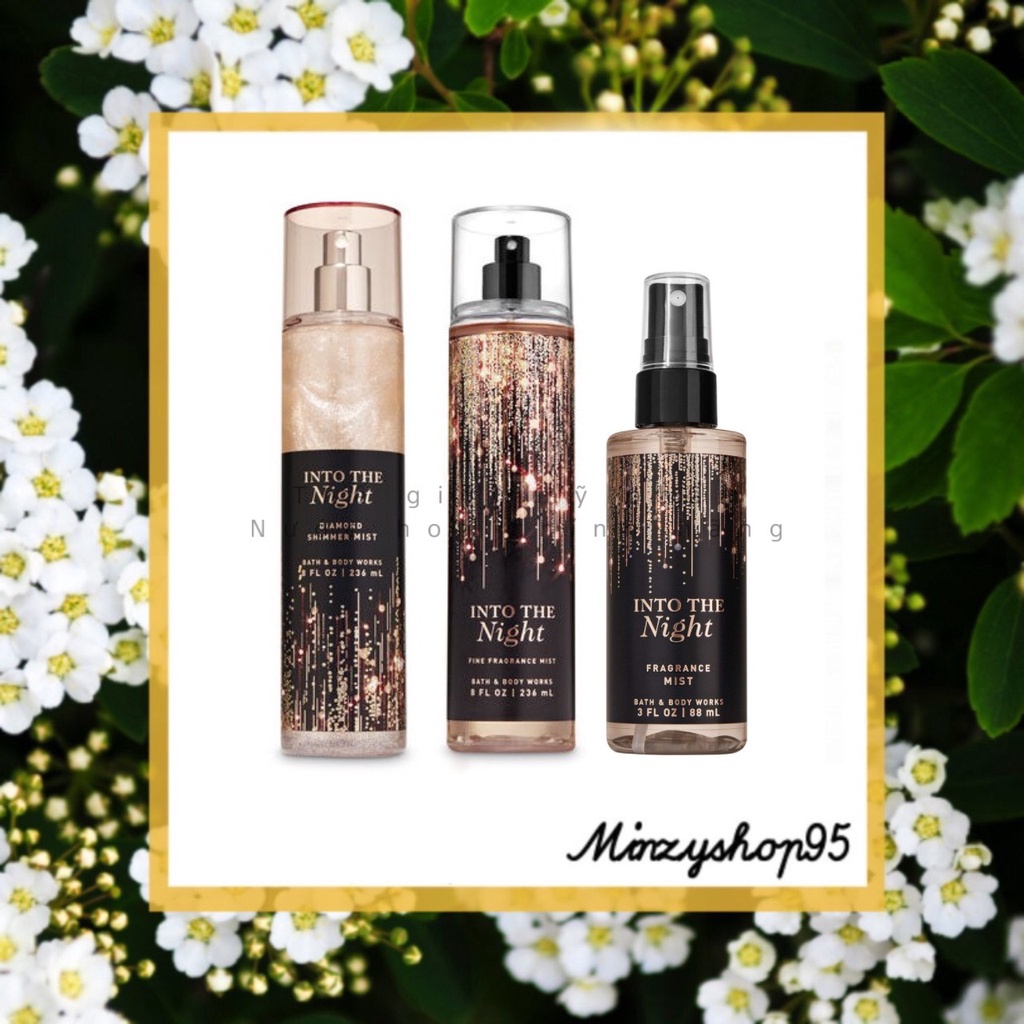 Xịt Thơm Toàn Thân Bath And Body Works – Into The Night (Xịt thử 10ml)