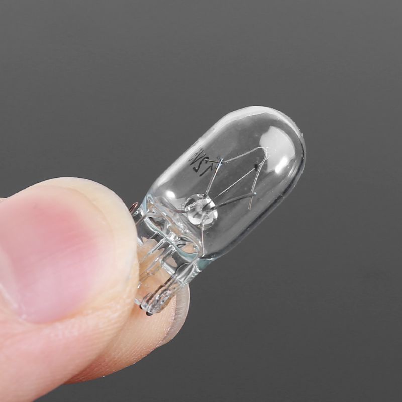 Bóng Đèn Pha Halogen T10 W5W 5W Ánh Sáng Trắng Cho Xe Hơi