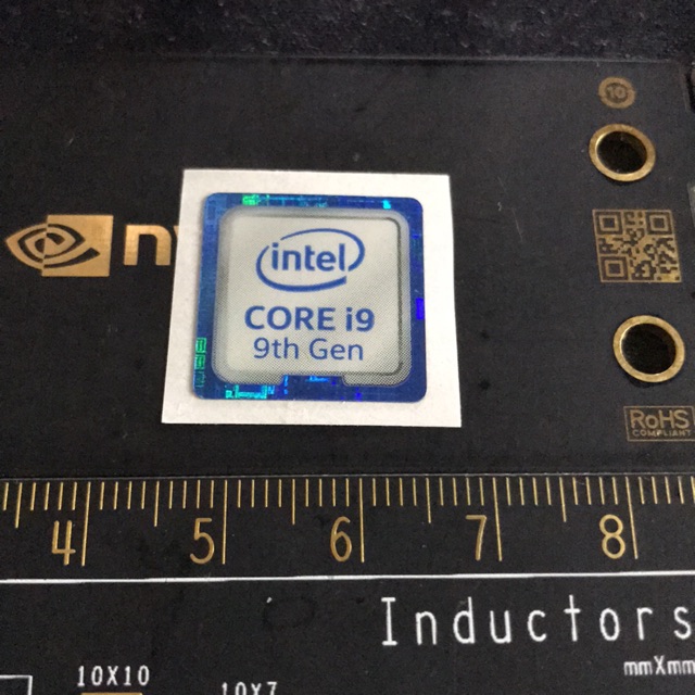 Sticker Intel Core I9 9th Gen Ori