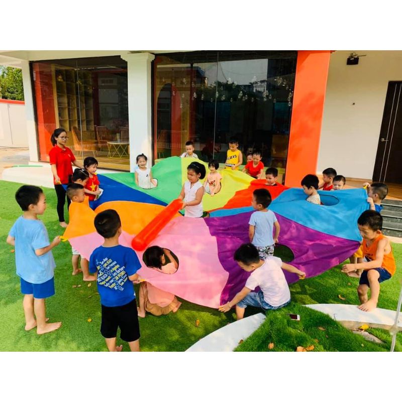 bộ dù chơi đập chuột 3 mét 9 lỗ